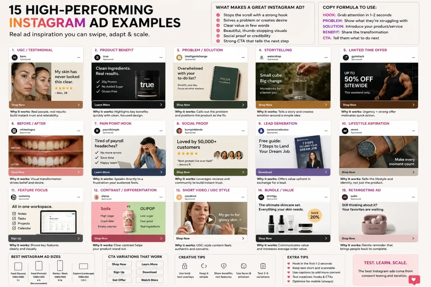 Instagram High Performing Ads